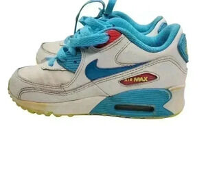 Girls Youth Nike Air Max 90 Running Shoes 345018-123 Size 11.5C